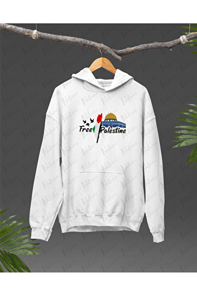 Nulivez هودي كبير الحجم للجنسين بتصميم فلسطيني مطبوع عالي الجودة