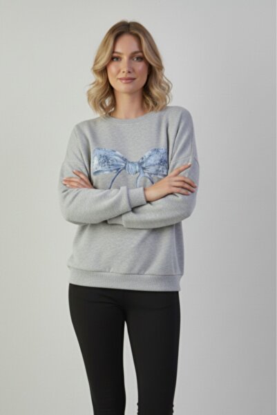 blackbonds Hanorac cu guler rotund și imprimeu stetoscop cu fundă