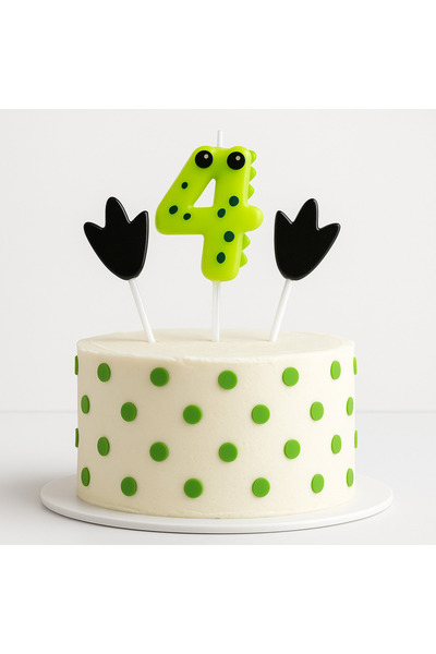 Partifabrik Dinozor Temalı 3 lü Mum Seti 4 yaş