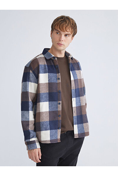 LC Waikiki Regular Fit Long Sleeve Plaid Men's Lumberjack Shirt