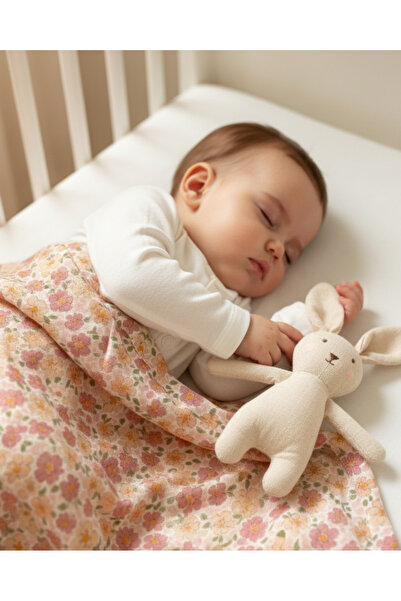 Zezig Vintage Bloom - Pink Muslin Blanket