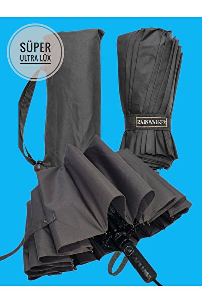 Rainwalker Süper Ultra Premium Lüks 16 Telli Tam Otomatik Rüzgar Korumalı Rüzgarda Kırılmayan Şemsiye