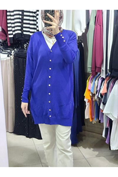 Nessia Mercerized Button Cardigan