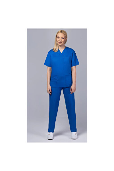 OEM Costum medical FLEXI COTTON STRETCH pentru femei, bleumarin