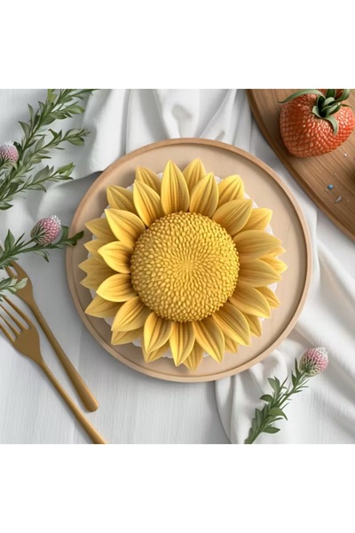 HogART Design Ay Çiçeği Model 2 Mum Sabun & Kokulutaş Silikon Kalıp