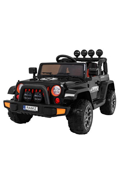 NOVOKIDS Masinuta electrica de teren pentru copii FULLTIME 4x4, Negru