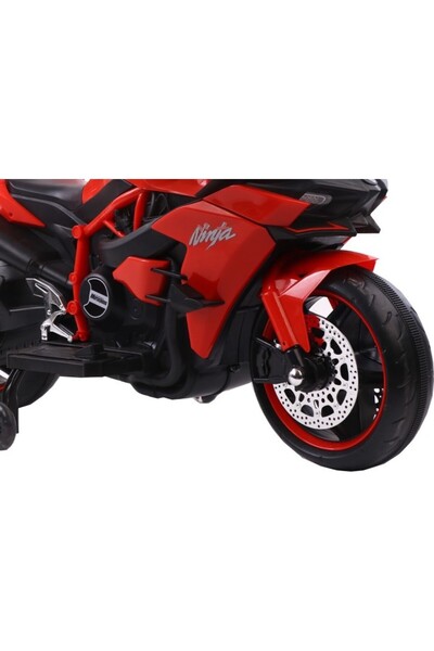 NOVOKIDS NOVOKIDS™ Ninja Premium Motocross Battery-Powered Electric Motorcycle for Kids, Red