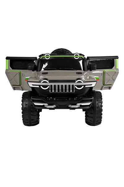 NOVOKIDS NOVOKIDS™ Thangra Jeep 4X4 Battery-Powered Electric Ride-On Car for Kids, Gray