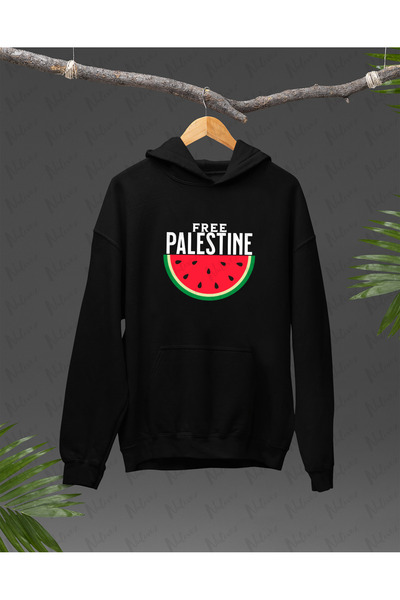 Nulivez هودي كبير الحجم للجنسين بتصميم فلسطيني مطبوع عالي الجودة