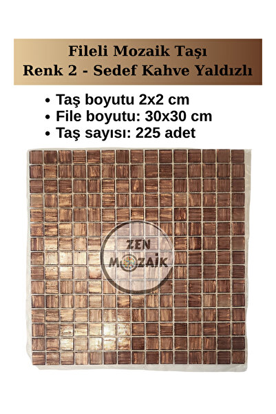 Zen Mozaik Glass Mosaic Tile with Mesh for Your Artistic Mosaic Works - Mosai...