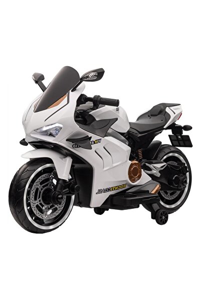 NOVOKIDS NOVOKIDS™ Super Rider GP Battery-Powered Electric Motorcycle for Kids, White