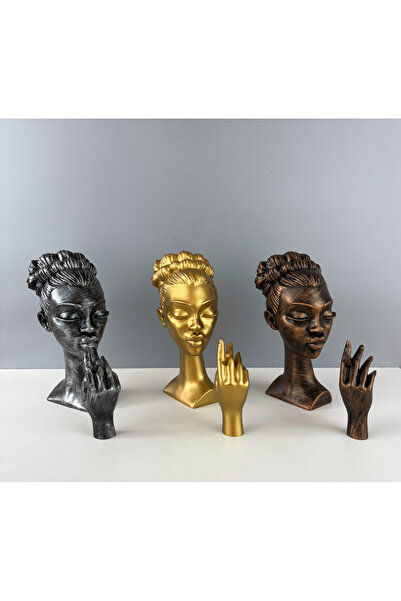 LivadoHome Afrika Esintisi – Kadın Büstü 20 x 10 cm