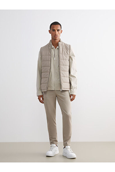 LC Waikiki Alegeri strălucitoare de la Shining Store |   Vestă pentru bărbați cu guler înalt slim fit