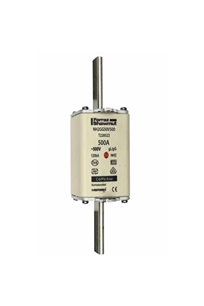 mersen T228522 NH Sigorta 500A 500V AC / 250V DC gG Çift Gösterge – 3’lü Paket