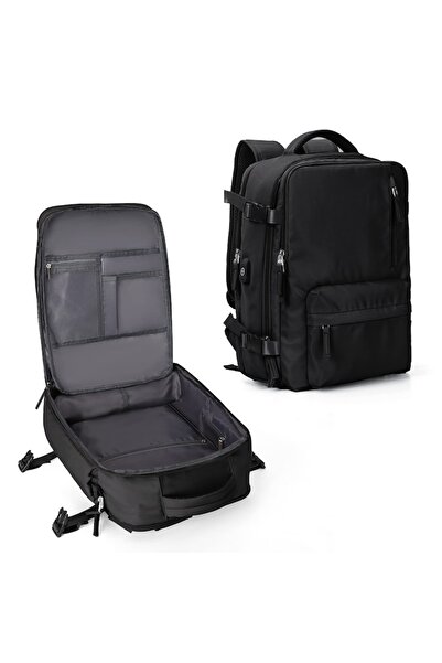OVERTANG Large Travel Backpack OVERTANG, Shoe Compartment, Waterproof, Black