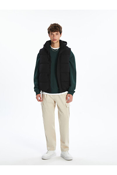 LC Waikiki Sparkling Choices from Shining Store | Standard Mold Hooded Men's Inflatable Vest