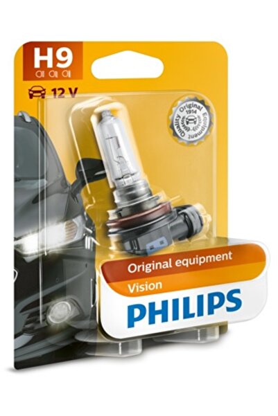 Philips HEADLIGHT BULB H9 PGJ19-5 65W 12V VISION