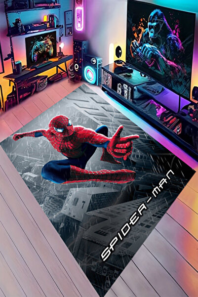 Reyhani ÖRÜMCEK ADAM Desenli Kaymaz Taban Makinede Yıkanabilir Gaming Oyuncu ...