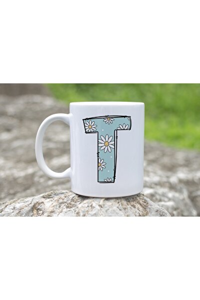 Beramussa كوب على شكل حرف T مزين بنقشة الأقحوان، كوب شاي وقهوة مزين بالزهور، هدية للأم