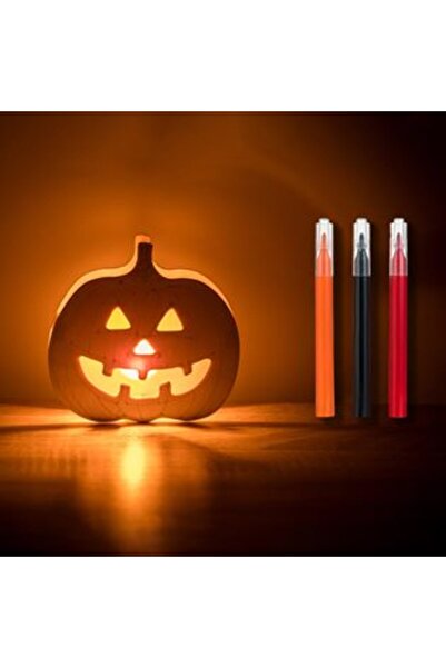 OEM Set creativ de Halloween Dovleac cu lumină și 3 markere 15 x 2,5 x 14,5 cm