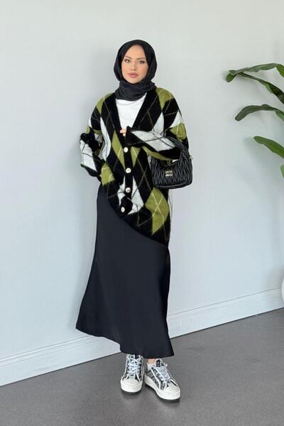 Şulemoda Giyim Everest Cardigan Oil Green