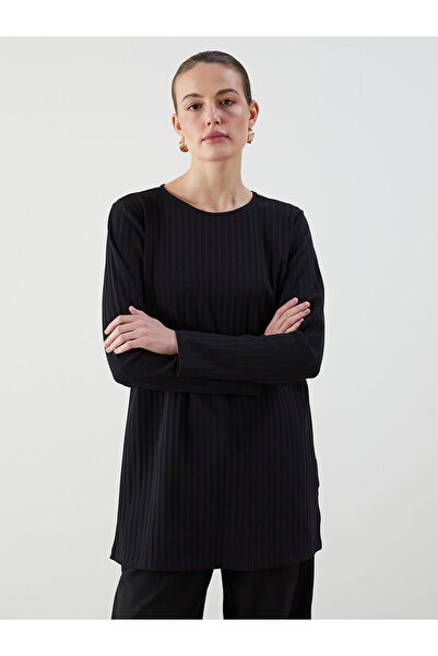 LC Waikiki Özmarka Yeni Sezon Bisiklet Yaka Fitilli Kadın Tunik