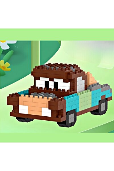 DEK Bricks Cars Filmi Karakterleri Koleksiyonluk 2’li Yapı Blok–Lightning McQueen Mater Figürleri