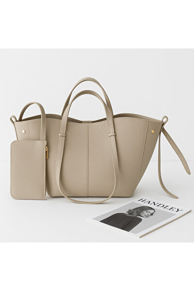 Handley Geantă de mână și de umăr de lux, cu capacitate mare, cu mâner dublu ...