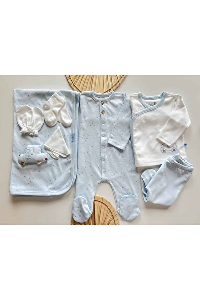 MEYSKIDS Araba Detaylı Penye Hastane Çıkışı 10'lu Set