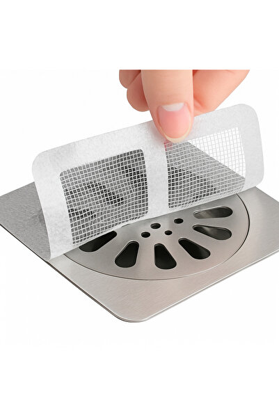homvira (1 Adet) Gider Süzgeci–Yapışkanlı Kıl ve Kir Tutucu,(1 Adet Gönderim ...