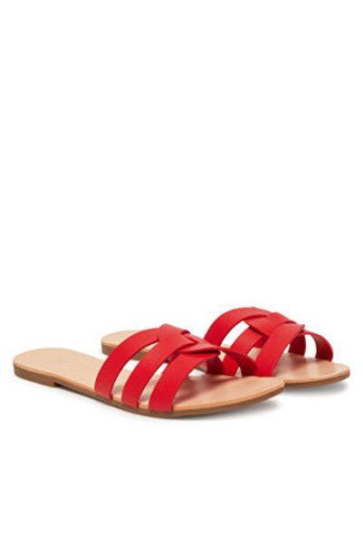 ONLY Shoes Γυναικείες σαγιονάρες κόκκινες ΜΟΝΟ-15319426 ΥΨΗΛΟΥ ΚΙΝΔΥΝΟΥ ΚΟΚΚΙΝΟ