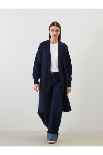 LC Waikiki Peak Yeni Sezon Şal Yaka Oversize Kadın Triko Hırka