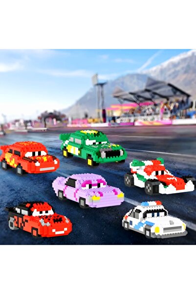 DEK Bricks Cars Filmi Karakterleri Koleksiyonluk 2’li Yapı Blok–Lightning McQueen Mater Figürleri