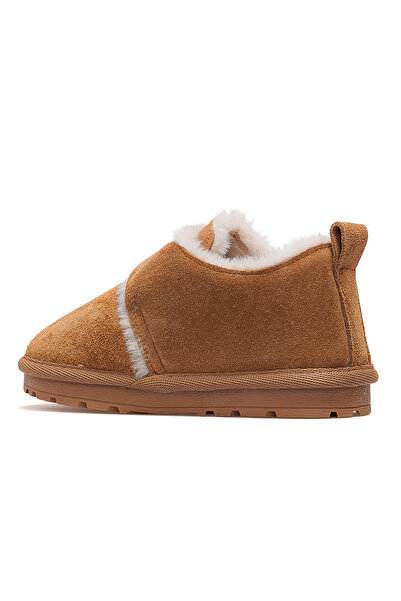 BUCKHEAD Slıde Unisex Children's Furry Daily Boots 25K Buck3066 Camel