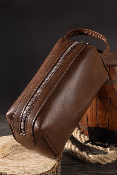 fubileather Чоловіча сумка з натуральної шкіри Minimal для подорожей та щоденного використання