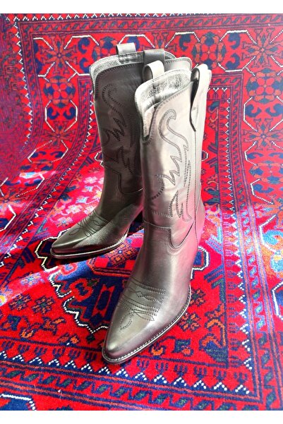 Of&Off KADIN HAKİKİ DERİ KOVBOY BOT