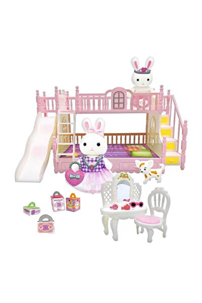 Luminoo SEVİMLİ BAY DREAMY MİNİ TAVŞAN ÇİFT KİŞİLİK YATAK ODASI SETİ