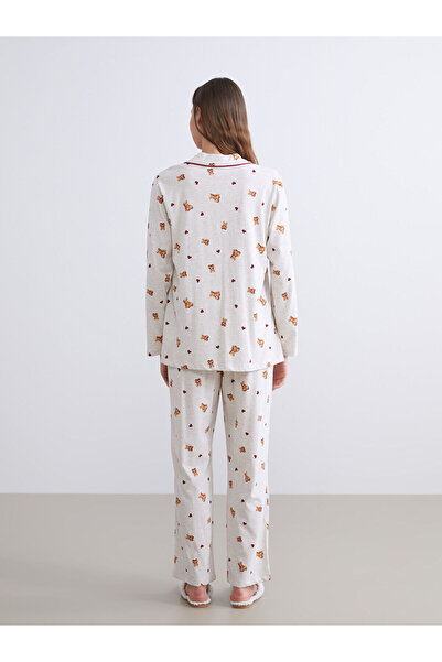 LC Waikiki Özmarka Yeni Sezon Gömlek Yaka Hamile Pijama Takımı