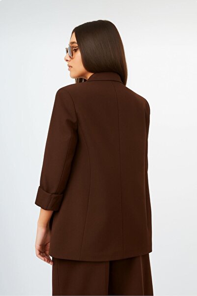 citycenterfashion Kadın Oversize Blazer Ceket cty-abr-9000