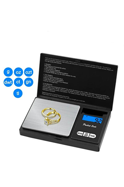 Nemere Professional Hassas Terazi 500 gram Kapasiteli 0.1 Hassasiyetli Dijital Kapaklı Tartı (3973) İTHALAT