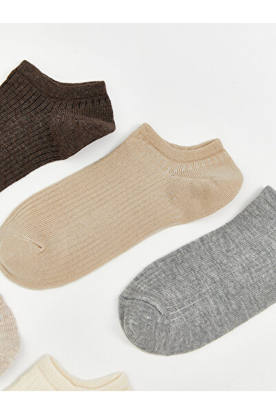 LC Waikiki Peak New Season Дамски чорапи без шарки, пакет от 5 броя