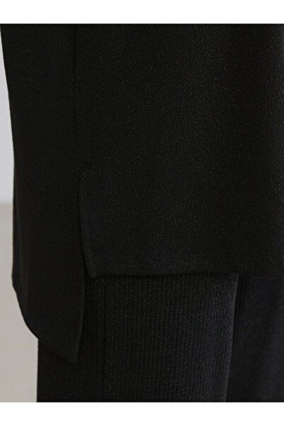 LC Waikiki Γυναικείο τουνίκ LCWAIKIKI BasicBlack Turtleneck oversized