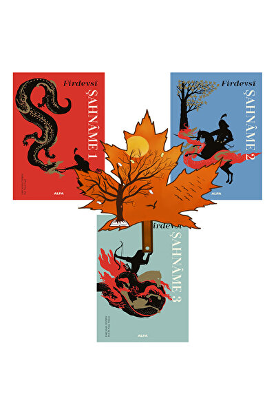 Alfa Yayınları Firdevsi - Şahnâme -1 -2 ve 3. kitap ciltsiz set -yanında yapr...