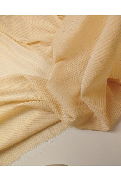 Kumaş Parça Țesătură din in sintetică din viscoză de culoare portocalie (lăți...