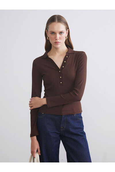 LC Waikiki New Season Polo Neck Modal Blend Women's T-Shirt