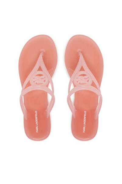 Karl Lagerfeld Γυναικείες σαγιονάρες ροζ KARL LAGERFELD-KL80007A VLP ΑΝΟΙΧΤΟ ...