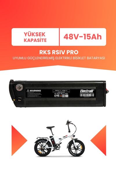 ELECTROLL RKS RSIV PRO Uyumlu 48V 15Ah (Yüksek Kapasite) Güçlendirilmiş Elekt...