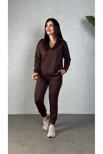 Serero Women's long sleeve hooded two-piece set