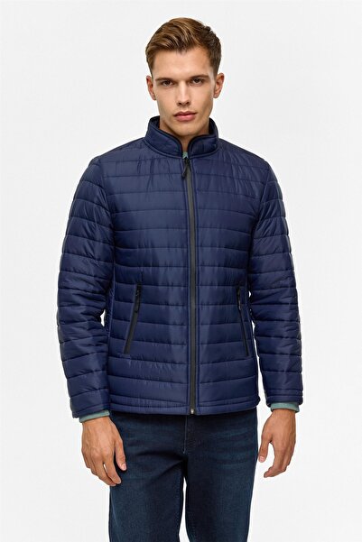 SÜVARİ Quilted Men's Coat Mn2008700517 Navy Blue