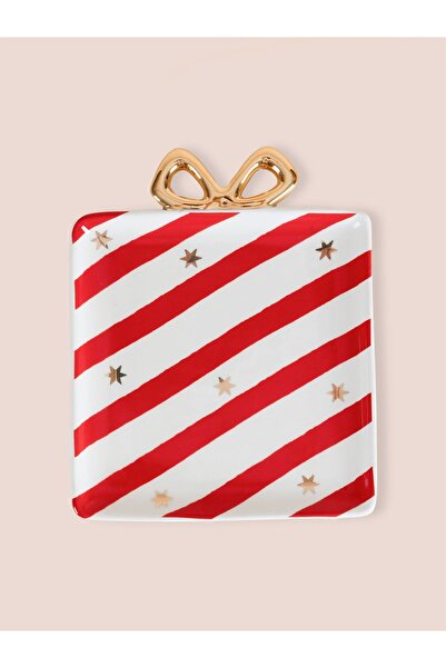 RİVO HOME DECOR Christmas Serving Plate 17X14 cm